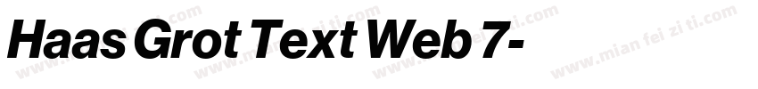 Haas Grot Text Web 7字体转换